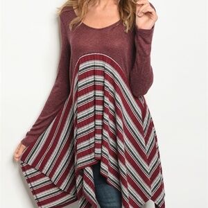 Burgundy Olive Top